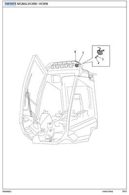 Horn, mounting 7001879