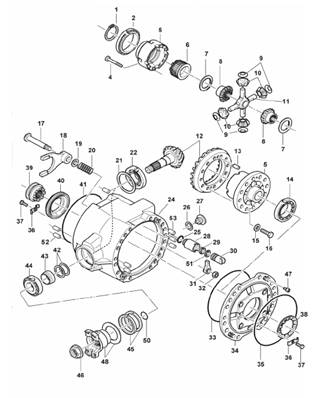 Bogie, differential 7020033S2