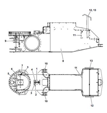 Front frame, assembly 9901195