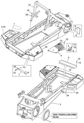 Rear frame 9902453
