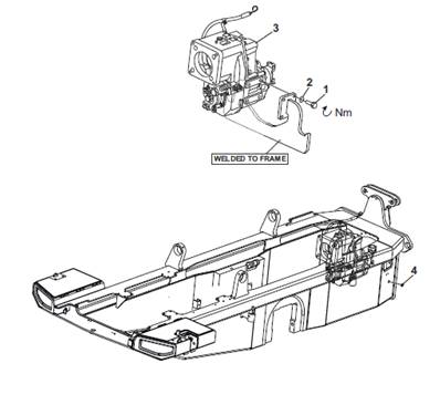 Gear box bracket, mounting 9902915