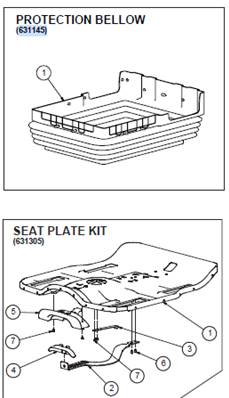 3000 HIGH END seat assembly 9991091