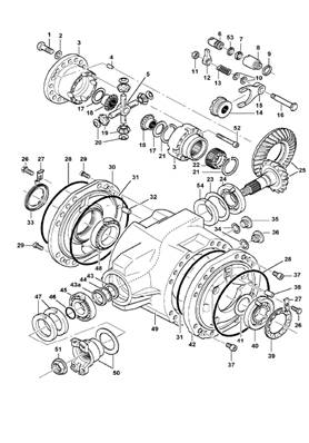 Bogie, differential 9991158S2