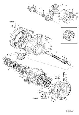 Anti-squat bogie, assembly 9991160S2
