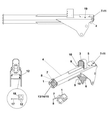 250 10m crane telescope arm assembly 9991237