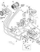 MSE08 forward drive motor, hydraulic lines 9991456S2