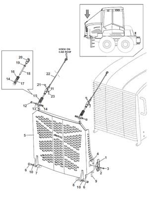 Grille protection, mounting 9991647