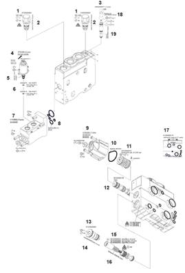 Crane distributor K220, assembly 9991740