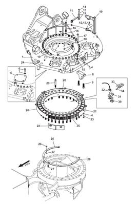 Turret rotation, assembly 9991819