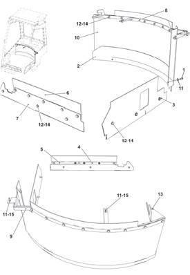 Cab protection, mounting 9992133