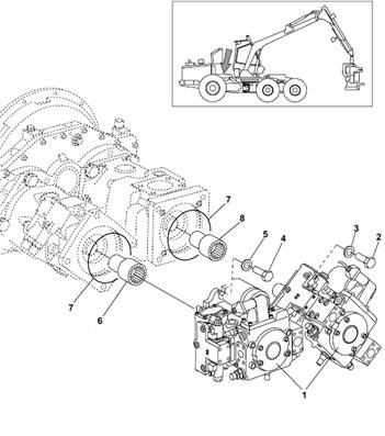 Hydraulic pumps, assembly 9992218