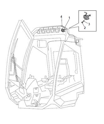 Horn, mounting 9992812