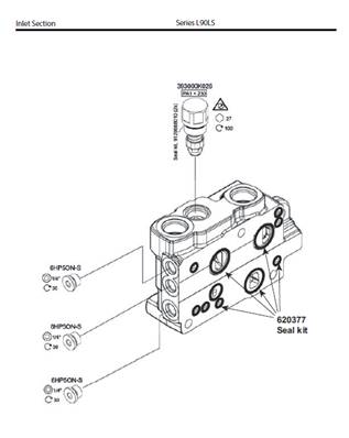 L90-LS distributor, inlet section 99929398