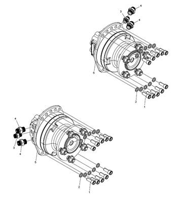 Feed roller motors 364 ccm LM034589