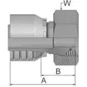 Crimp fitting Parker S 10 - Series 48 1C948-10-4