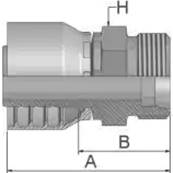 Crimp fitting Parker S 20 - Male - Series 48 1D248-20-12
