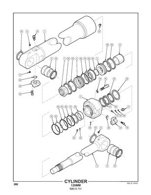 Cylinder, main boom 52005792S2