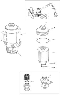 Fuel filter 7034361