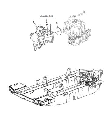 Hydraulic motor, assembly 9902911