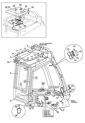 Cabin harness, mounting 9991024S2