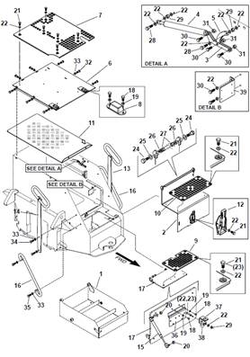 Front platform, assembly 9991130S2