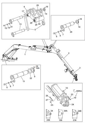 Crane 260 11m, assembly 9991235
