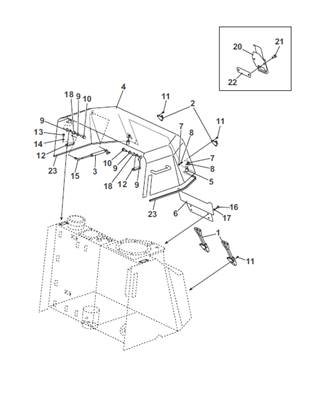 Fuel tank protection, mounting 9991578