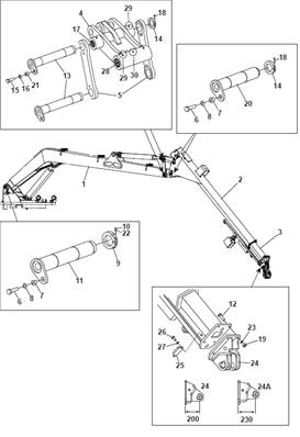 Crane 300 10m, assembly 9991765