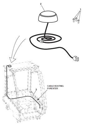 GPS antenna, mounting 9991814