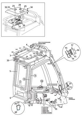 Cabin harness, mounting 9992312S2