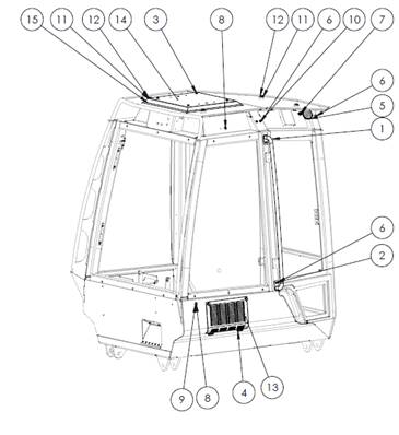 7000 seat, armrests 9992589