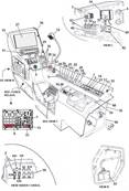 Cab side console, assembly 9992769S2