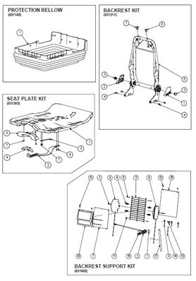 7000 HIGH END seat assembly 99929156
