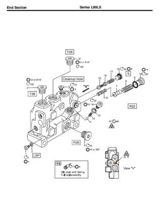 Hydraulic distributor, assembly 99929485