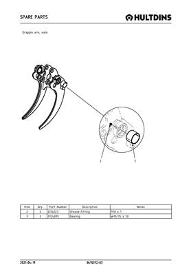 Grapple arm, male 067037203