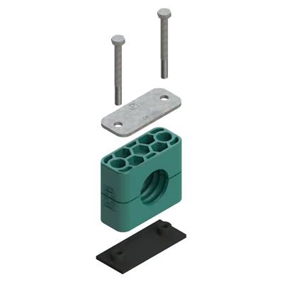 Simple complete flange for hose Ø20 mm Parker RAP3-320