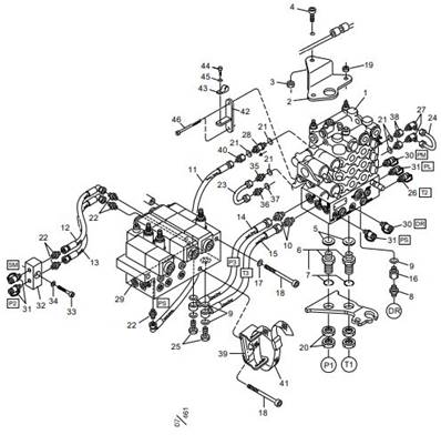 Interconnection of main manifold LM006809S2