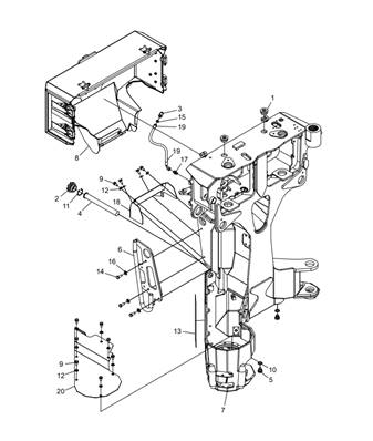 Frame with protective cover LM043504