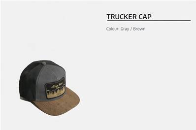 Trucker cap Log Max grey, black and brown