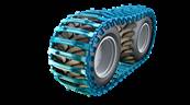 Pair of tracks  KovaX 22mm 710-22.5 Olofsfors 188-652021