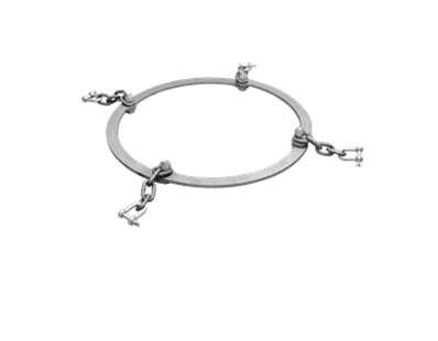 Pair of chain attachment rings on 22.5'' rim Olofsfors 635-225000