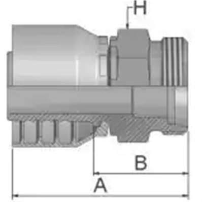 Crimp fitting Parker L 18 - Male - Series 48 1D048-18-12