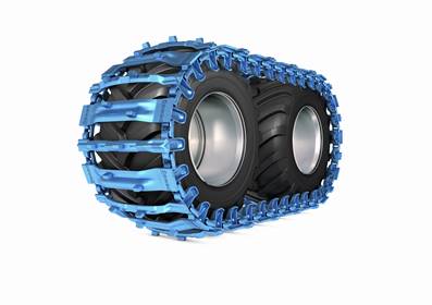 Pair of tracks bluetrack perfekt 26mm 0x0 for 710/45 Pewag 171650X0