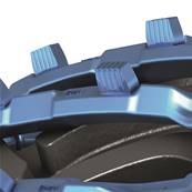 Pair of tracks bluetrack perfekt 26mm 2x2 for 600/50 Pewag 762512X2
