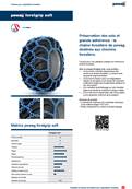 Pair of chains 23.1-26 single diamond Forstgrip Soft 15.2mm Pewag 79590