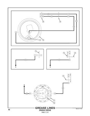 Grease Lines, Swing Drive 11001231