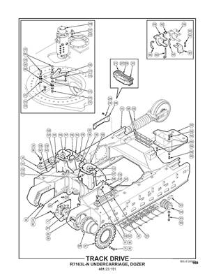 Track Drive, R7163L-N Undercarriage, Dozer 40123151S5