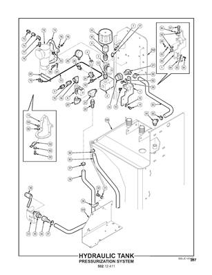 Hydraulic Tank, Pressurization System 50212411S2