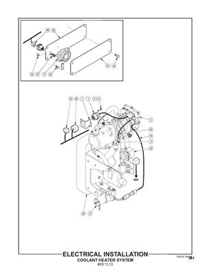 Electrical Installation, Coolant Heater System 6131203