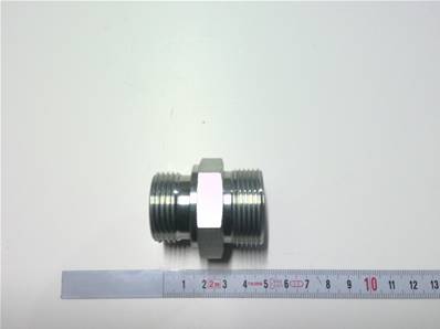 Union male ORFS 1 7/16 - male BSP ISO 1179 1 Parker 16F42EDMLOS